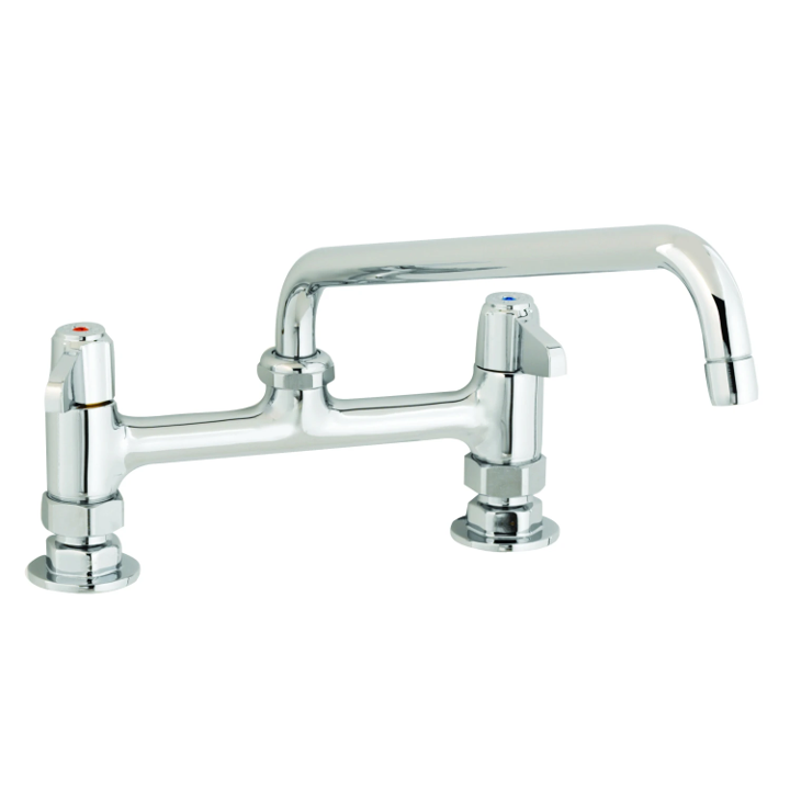 Grifo, 8" de montaje en Cubierta, 12" Boquilla Giratoria 5F-8DLX12