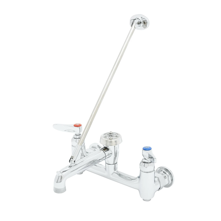 Grifo para fregadero de servicio, montaje en pared, 8" B-0665-BSTP
