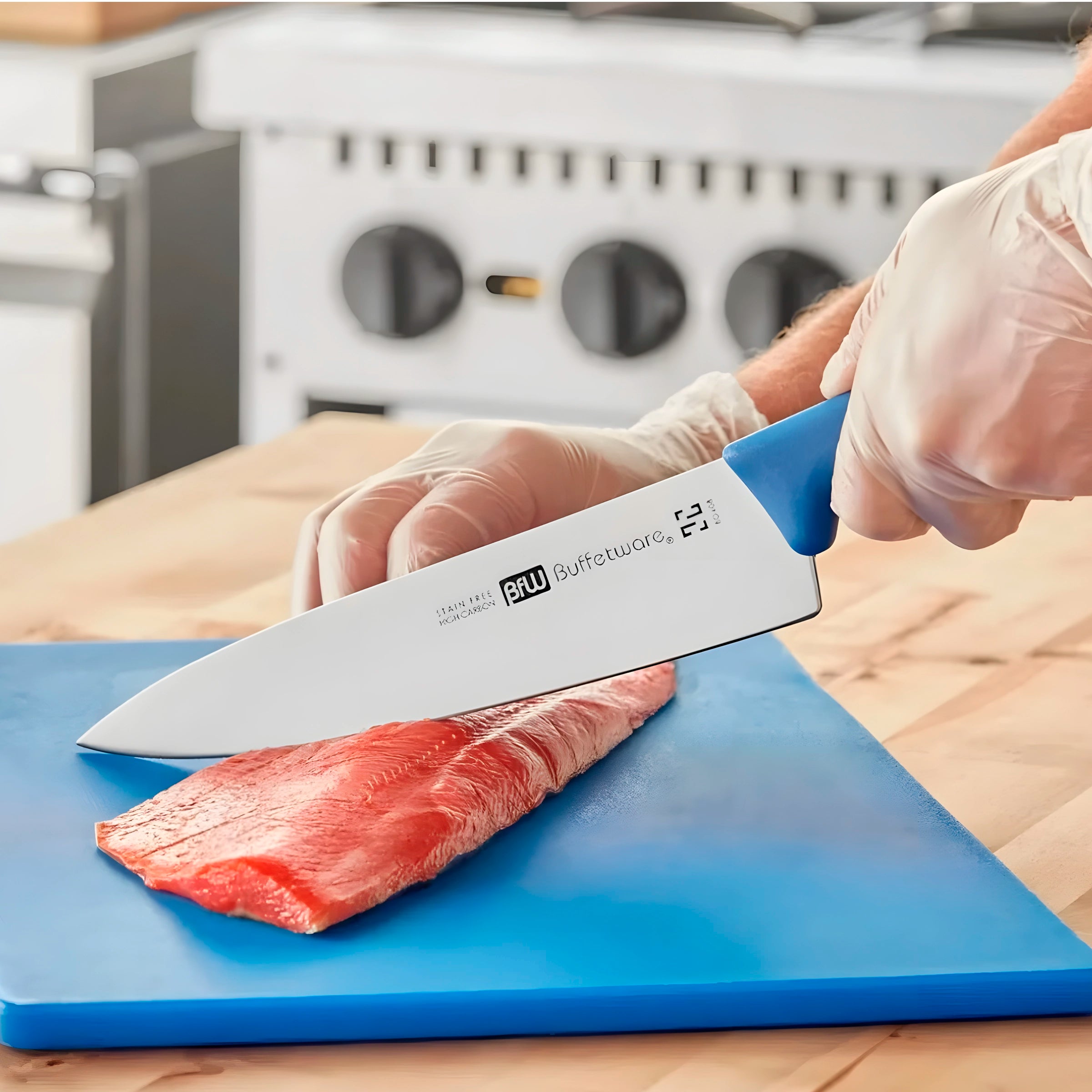 Cuchillo Chef 12” Azul Buffetware BO412A – Acero Inoxidable