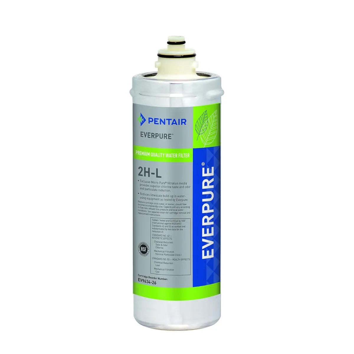 Everpure EV9634-26 – Cartucho 2H-L Filtro Anti-Plomo
